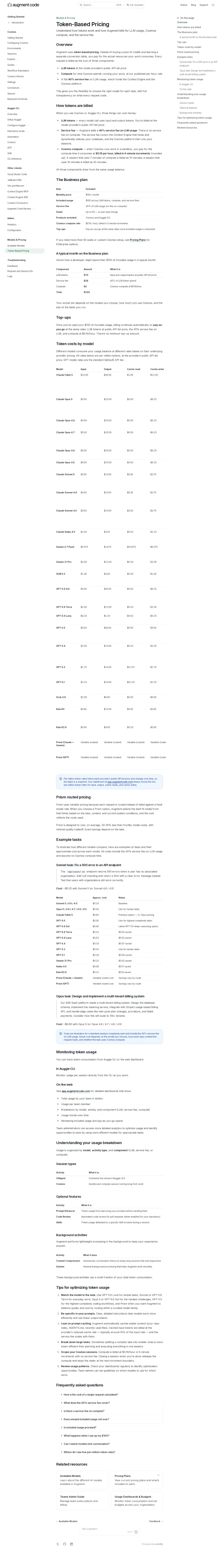 Augment Code docs-pricing, captured Aug 26, 2026