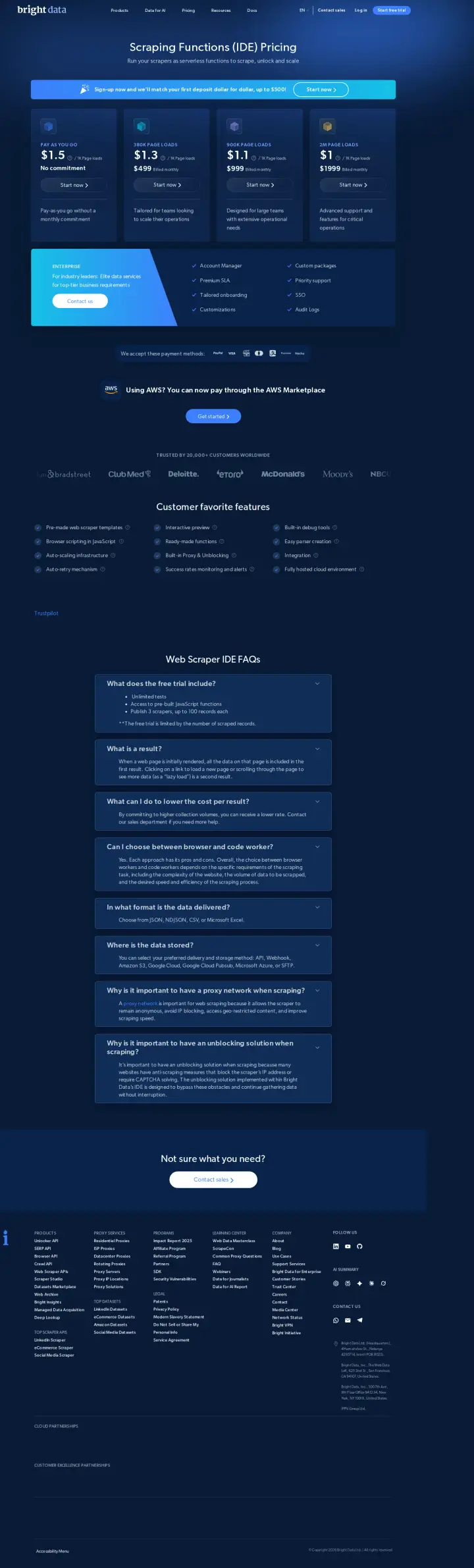 Bright Data web-scraper-functions, captured Jul 14, 2026