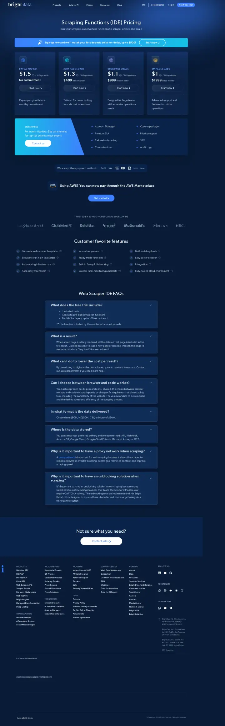 Bright Data web-scraper-functions, captured Jul 23, 2026