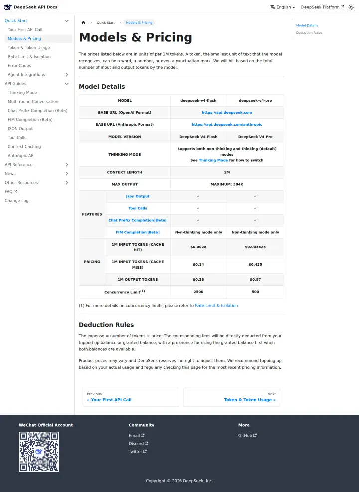 DeepSeek api-pricing, captured Jul 29, 2026