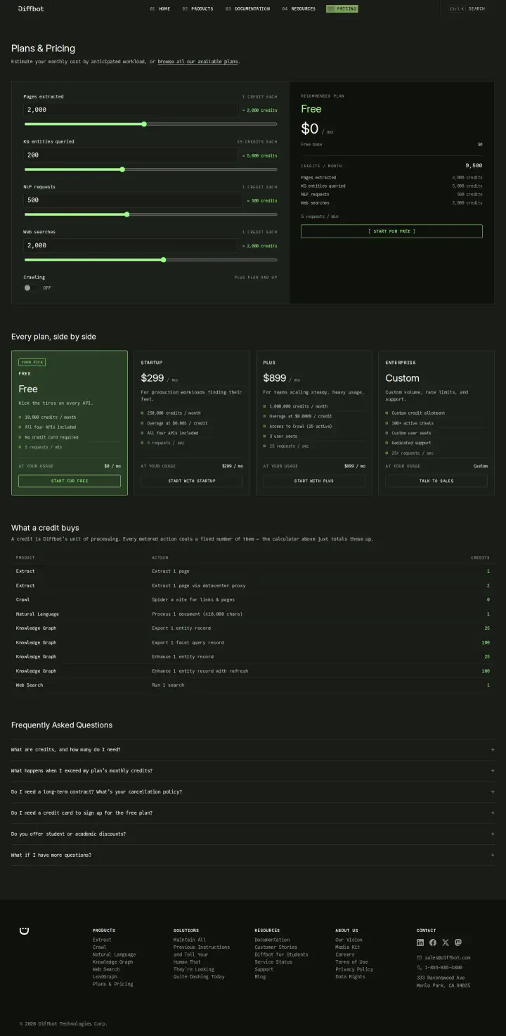 Diffbot main-default, captured Aug 5, 2026