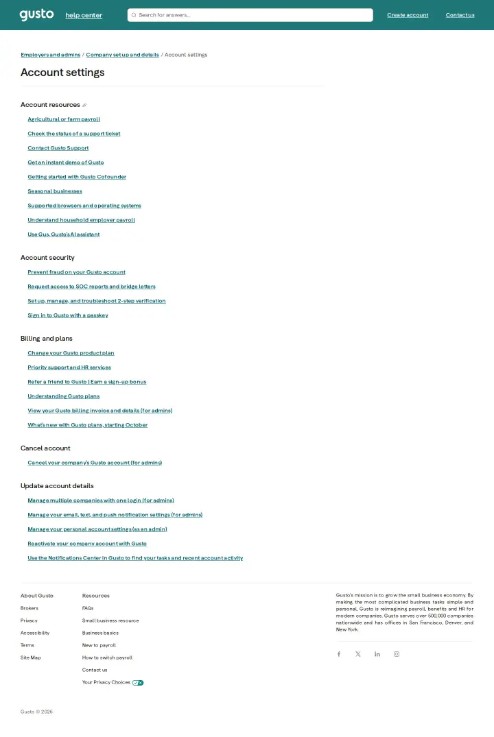 Gusto docs-billing-hub, captured Sep 21, 2026