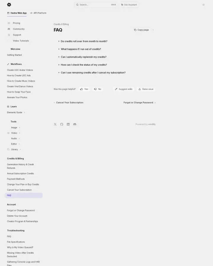 Hedra docs-pricing, captured Jun 4, 2026