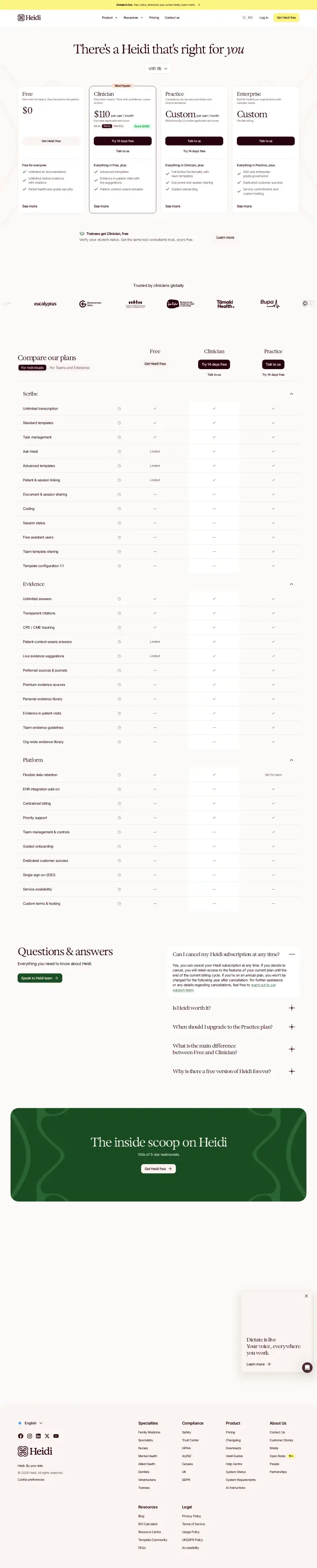 Heidi Health main-individuals, captured Aug 28, 2026