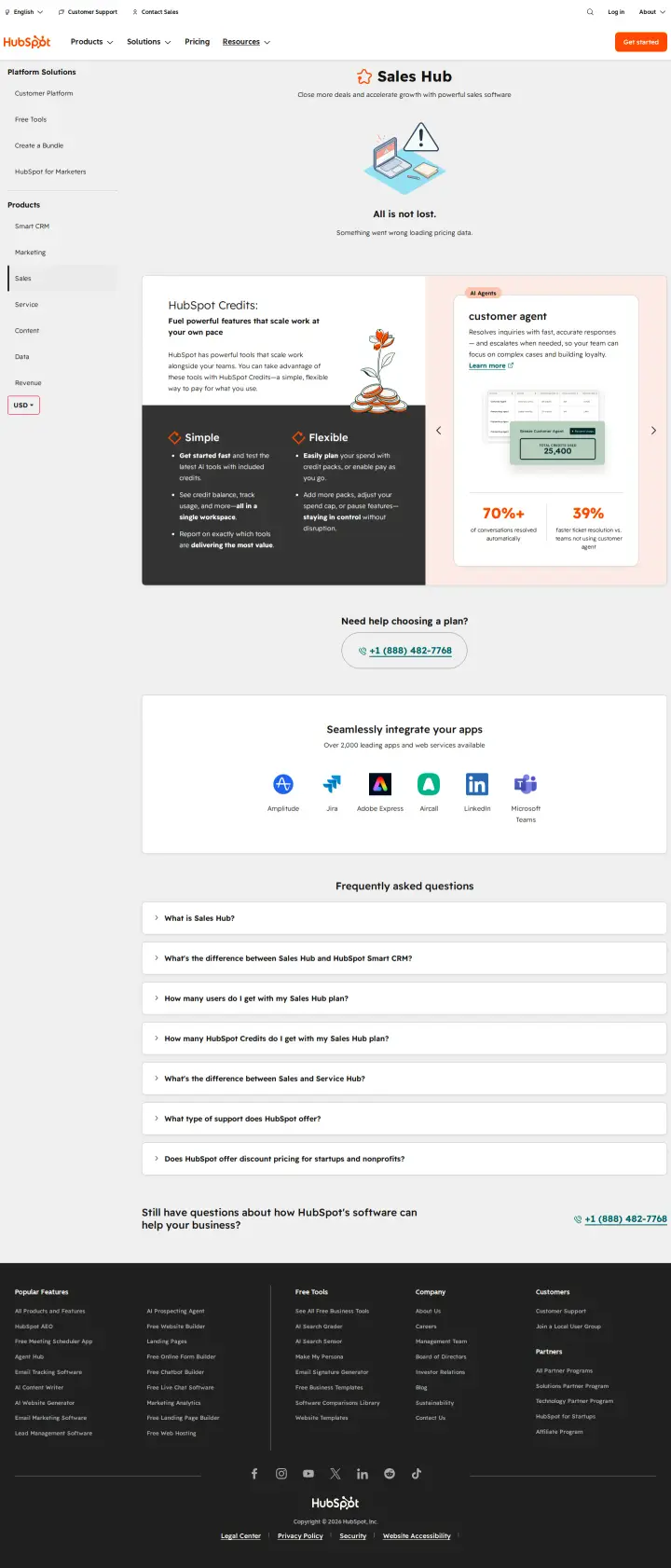 HubSpot sales-hub, captured Aug 4, 2026