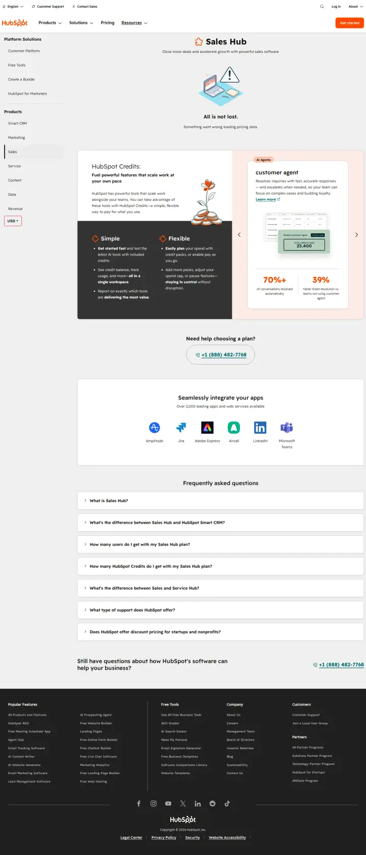 HubSpot sales-hub, captured Jul 30, 2026