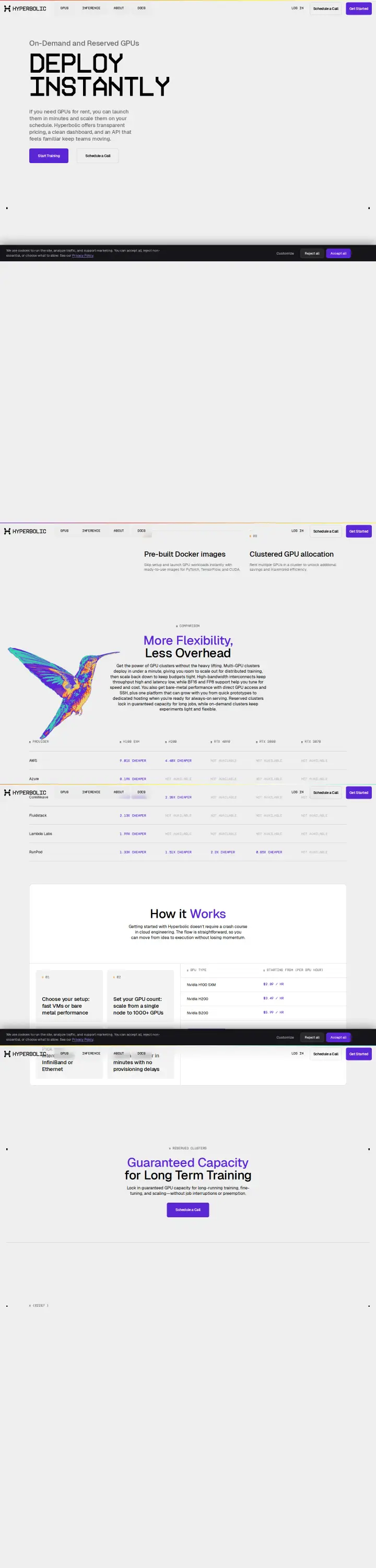 Hyperbolic GPU marketplace, captured Jul 21, 2026