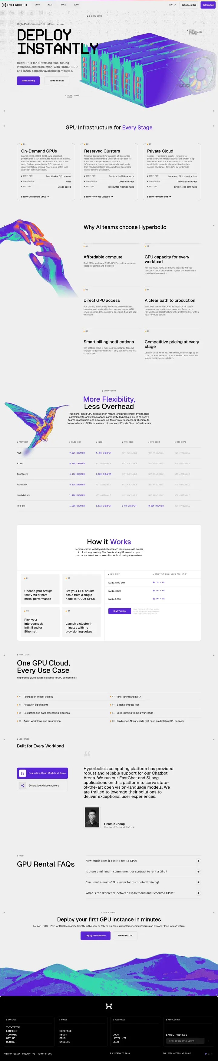 Hyperbolic GPU marketplace, captured Aug 11, 2026