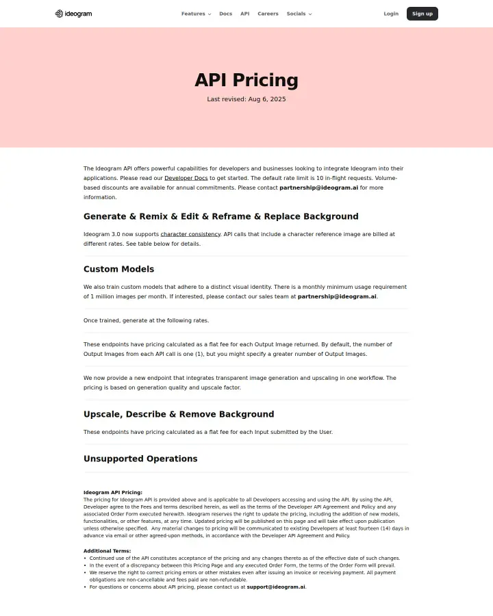 Ideogram api-pricing, captured May 31, 2026