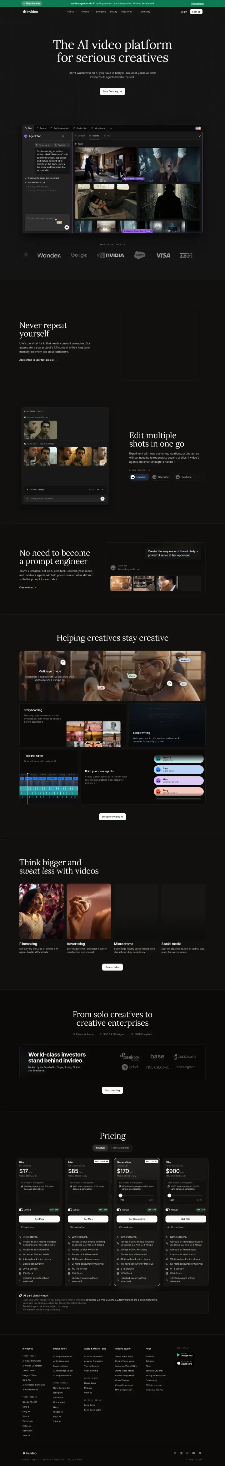 InVideo AI product, captured Aug 14, 2026