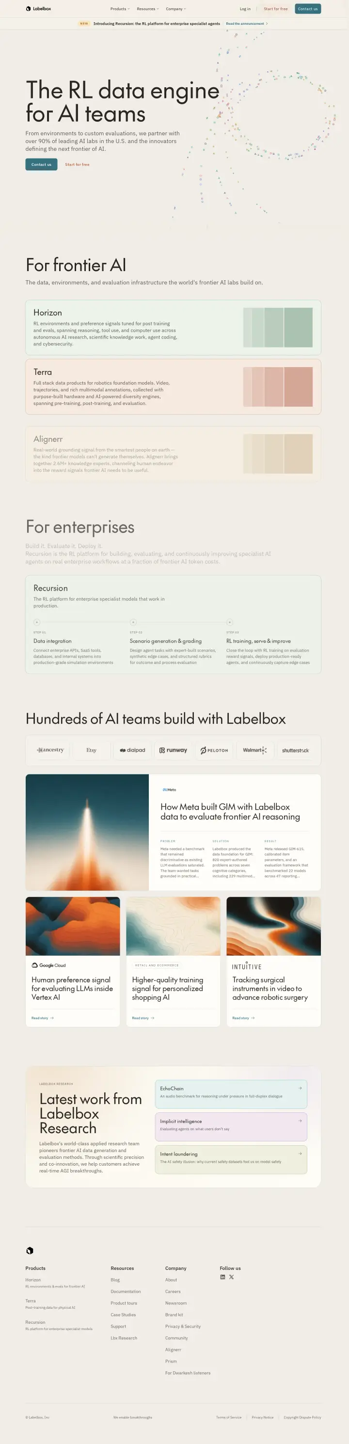 Labelbox main, captured Sep 11, 2026