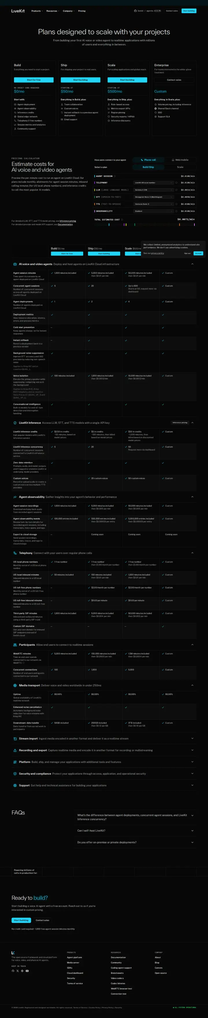 LiveKit main, captured Jul 21, 2026