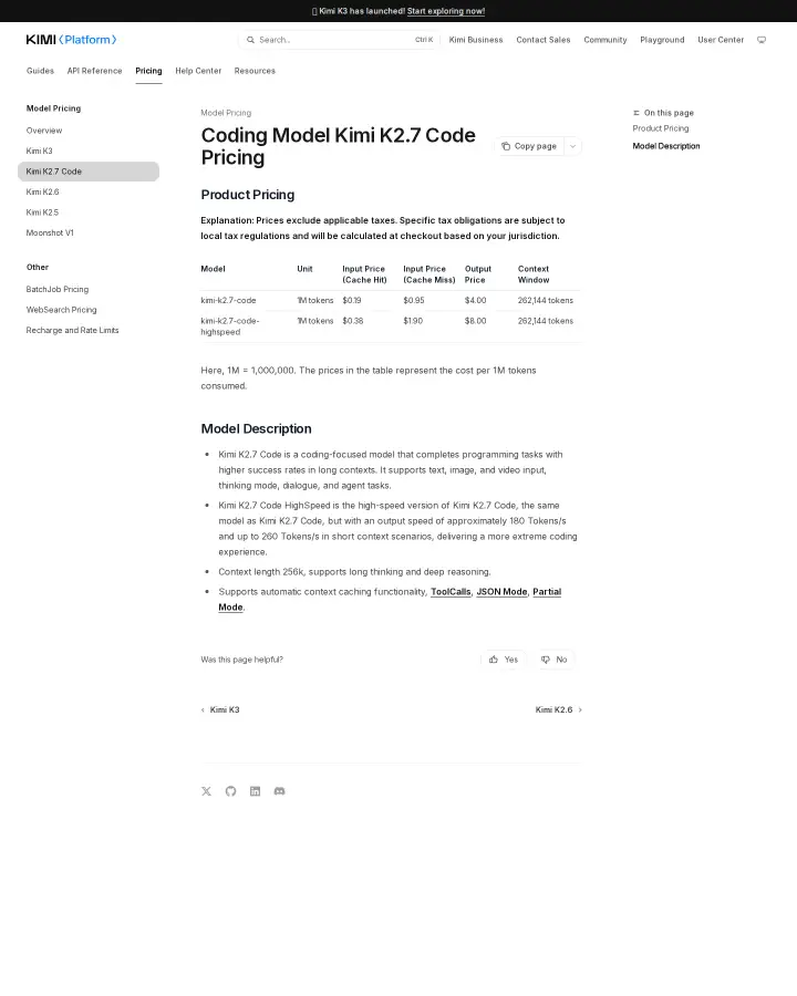 Moonshot AI api-pricing-k27-code, captured Aug 4, 2026