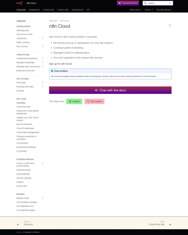 n8n docs-pricing, captured Jun 2, 2026
