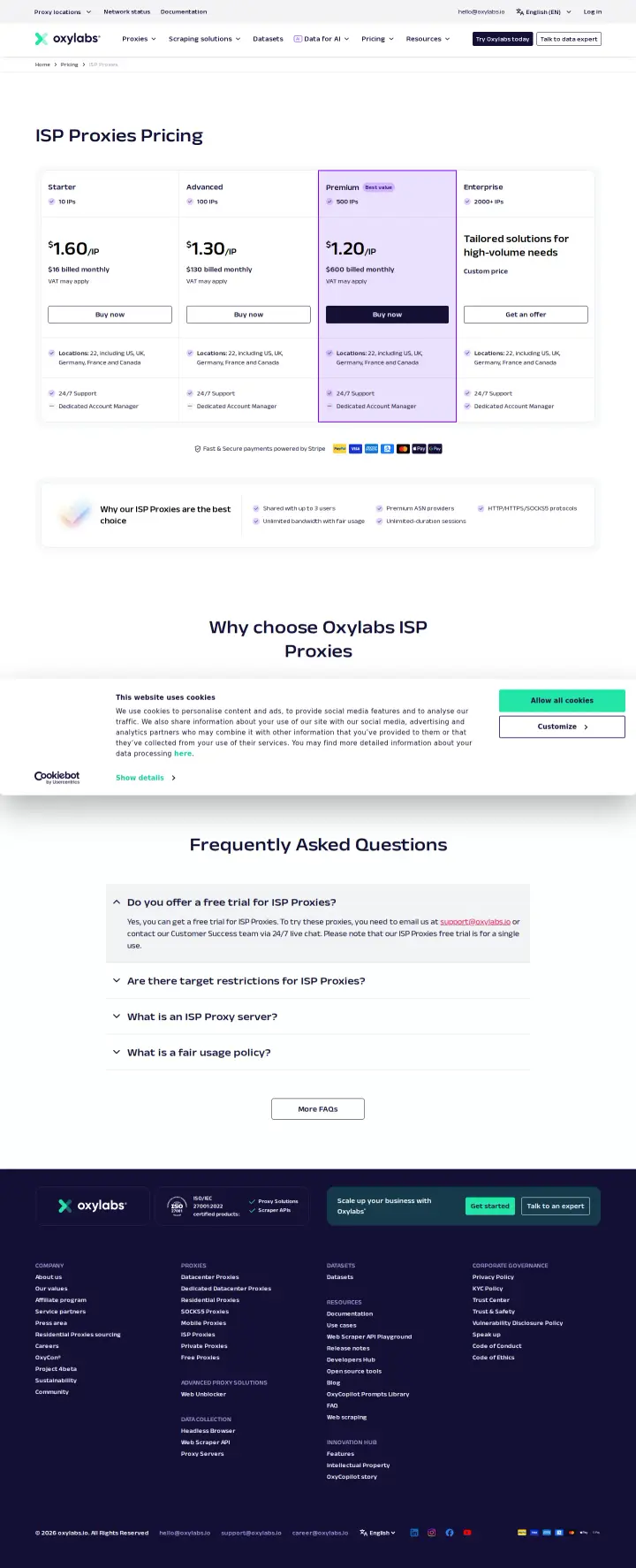 Oxylabs isp-proxies, captured Jul 6, 2026