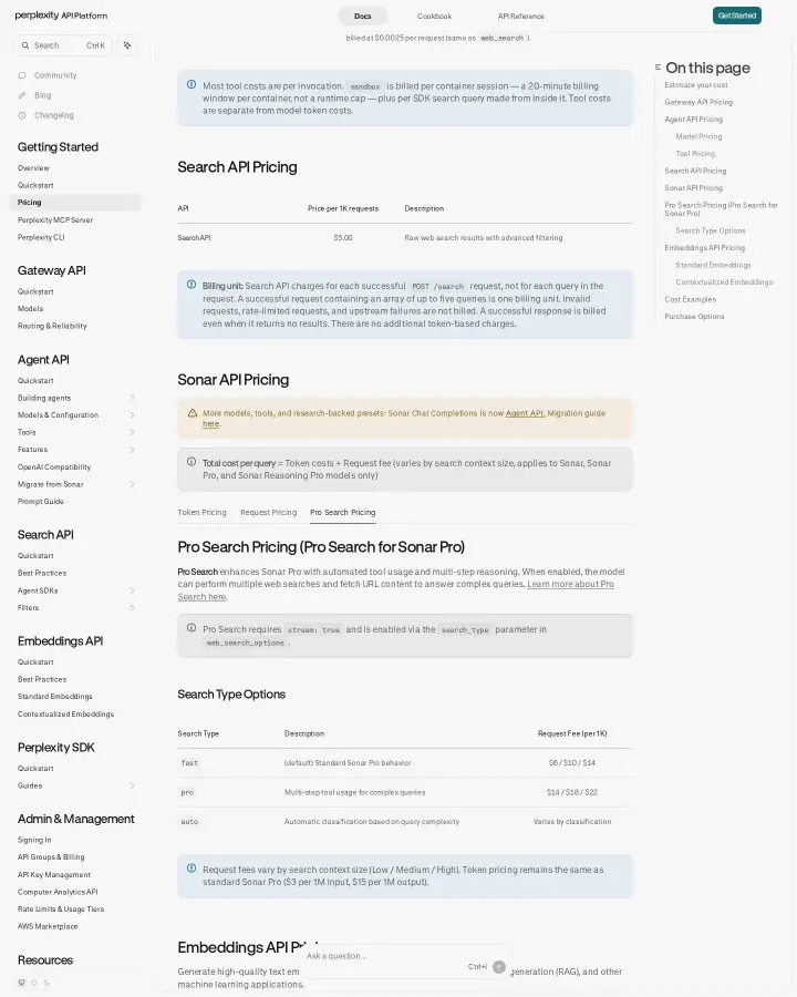 Perplexity AI api-pricing-pro-search-pricing, captured Aug 5, 2026