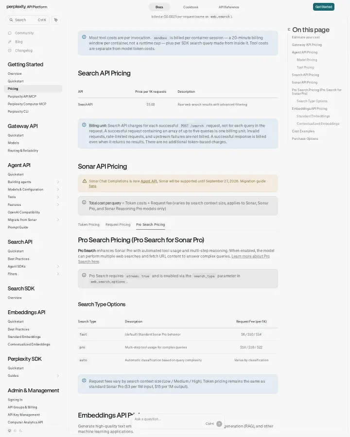 Perplexity AI api-pricing-pro-search-pricing, captured Aug 14, 2026