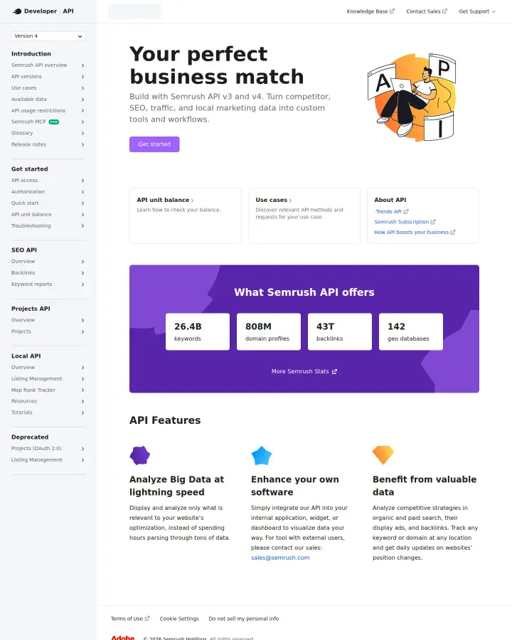 Semrush api-pricing, captured Aug 9, 2026