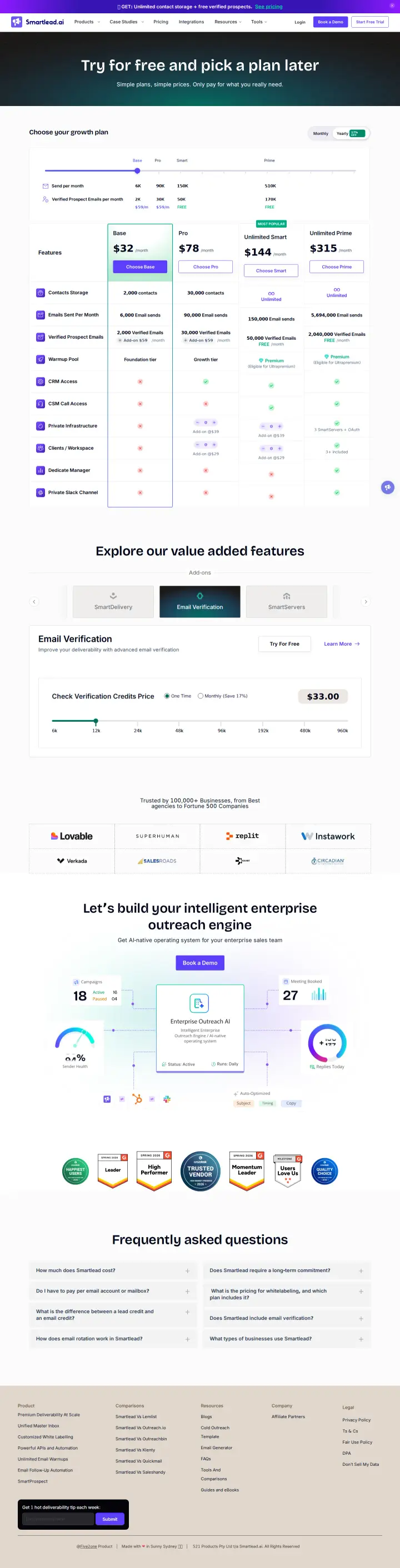 Smartlead main-monthly, captured Jun 4, 2026