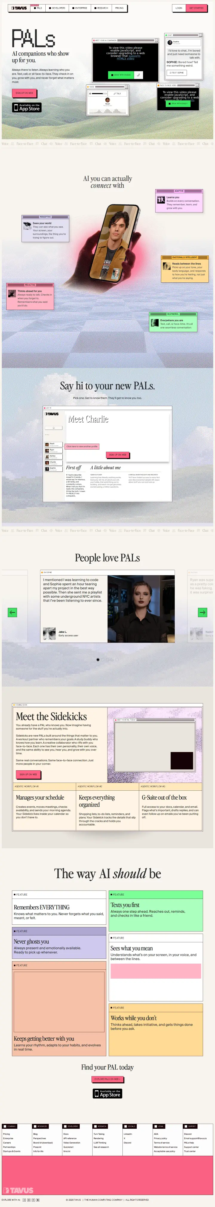 Tavus tab-pals-pals, captured May 31, 2026