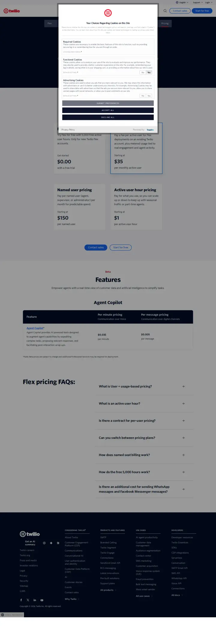 Twilio flex, captured Sep 5, 2026