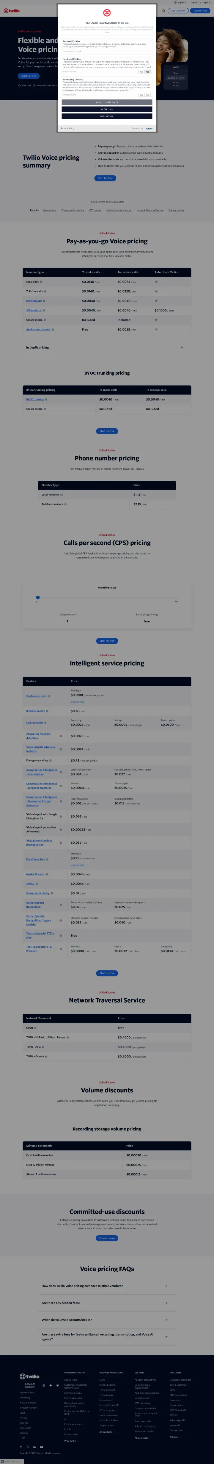 Twilio voice-us, captured Oct 4, 2026