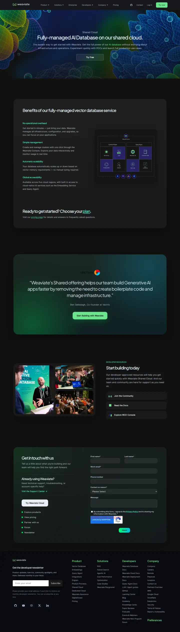 Weaviate serverless, captured Aug 28, 2026