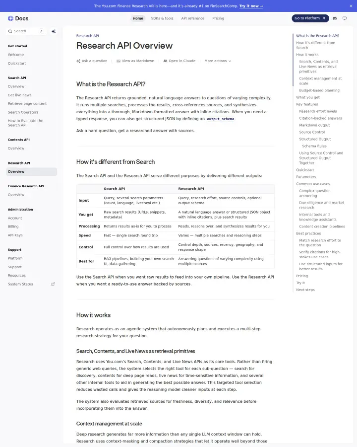 You.com research-api, captured May 31, 2026