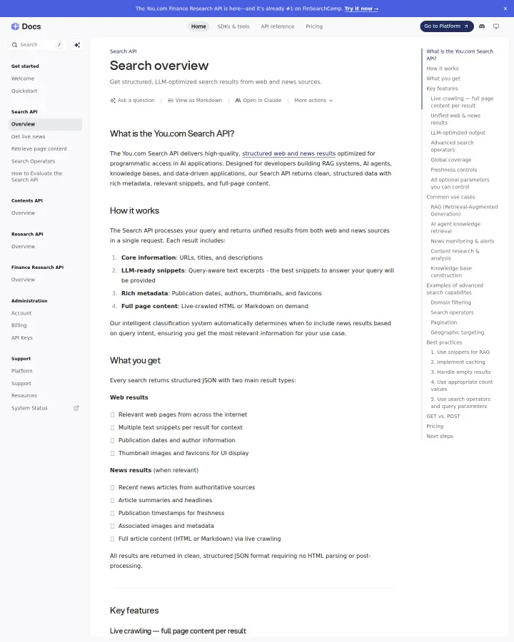 You.com search-api, captured May 31, 2026