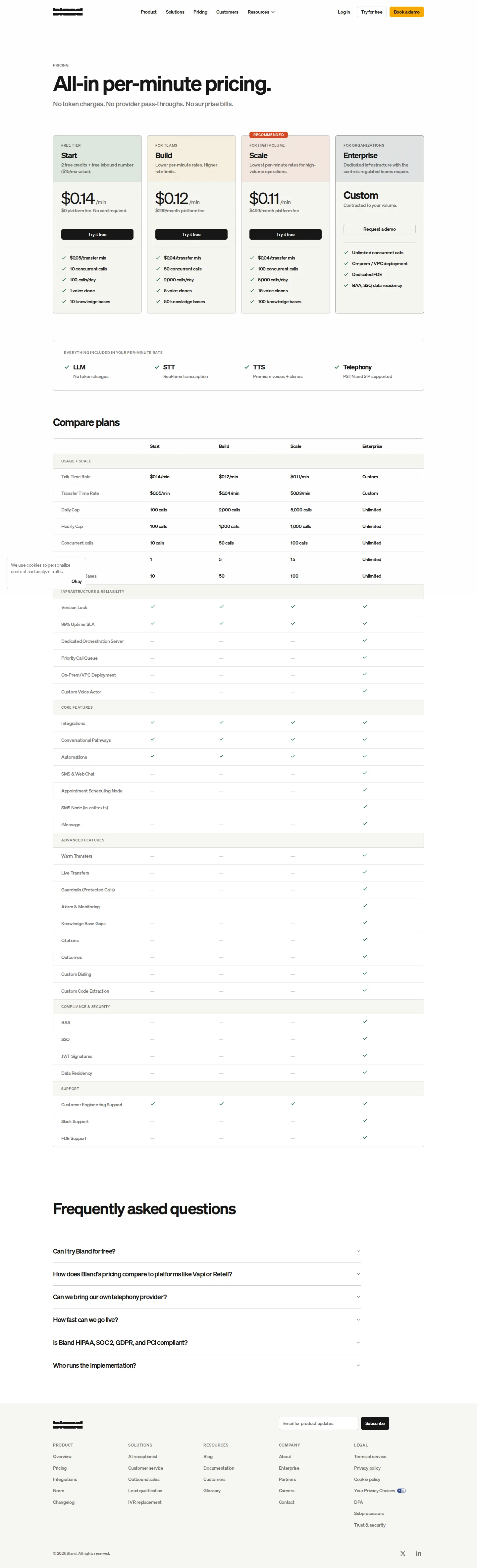 Pricing Restructure — Per-Minute Rates Tied to Plan Tiers screenshot 2