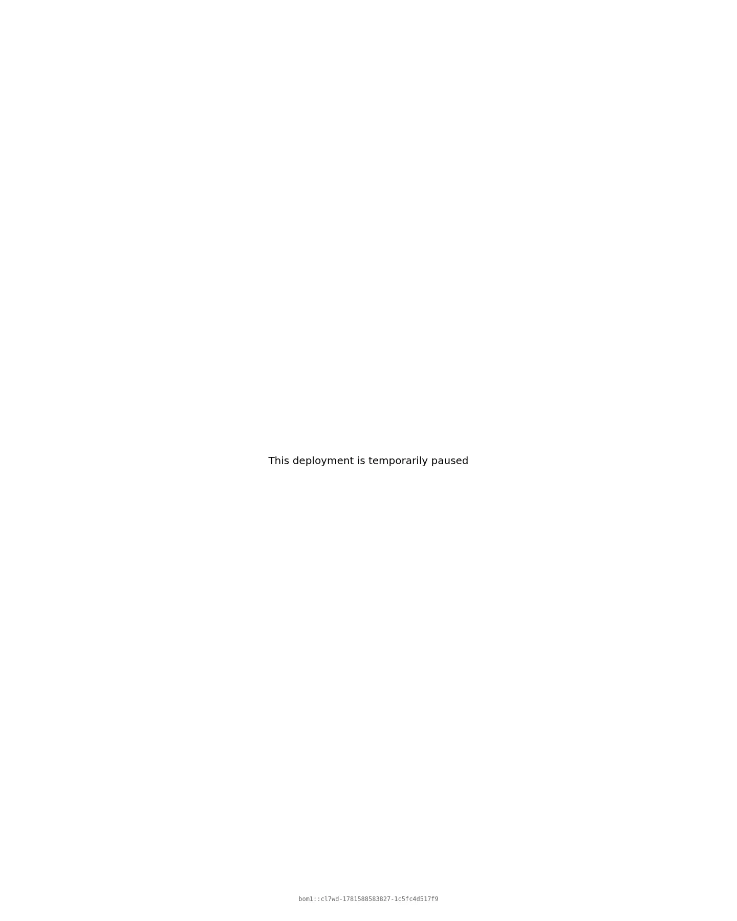 Site paused — pricing no longer live - cognosys.ai returns a Vercel 'deployment temporarily paused' page. No live rate 