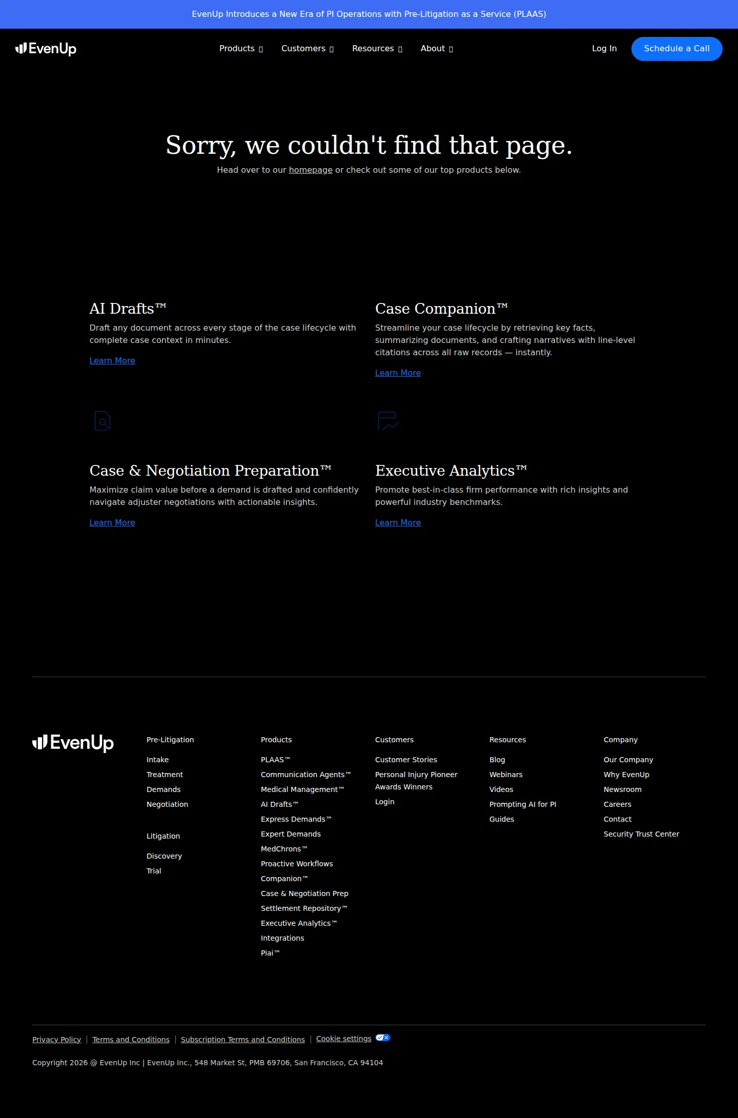 Case-based pricing introduced - EvenUp replaced feature-based tiers with 'case-based pricing' — one predictable 