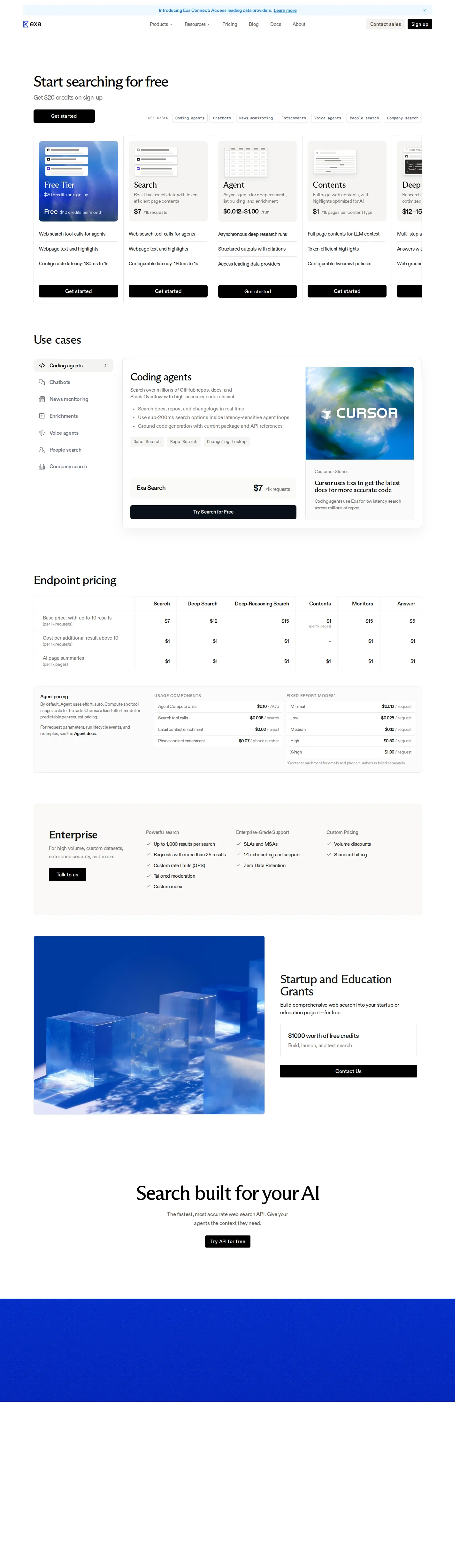 Free tier reframed as pure credits; monthly credit raised and card requirement dropped - The pricing page and billing docs dropped the explicit '20,000 requests/month' f
