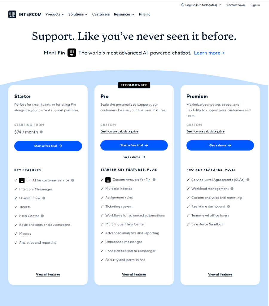 Fin AI Pricing Launch - Intercom introduces $0.99-per-resolution pricing for Fin AI Agent — one of the e