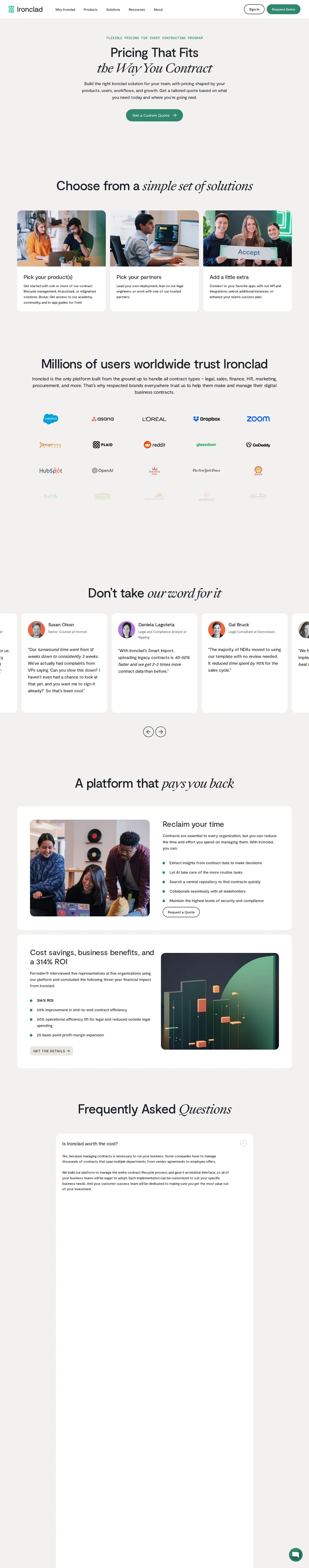 Pricing reverified — still fully sales-led - /pricing and the Contract AI review page still show zero public numbers — same t
