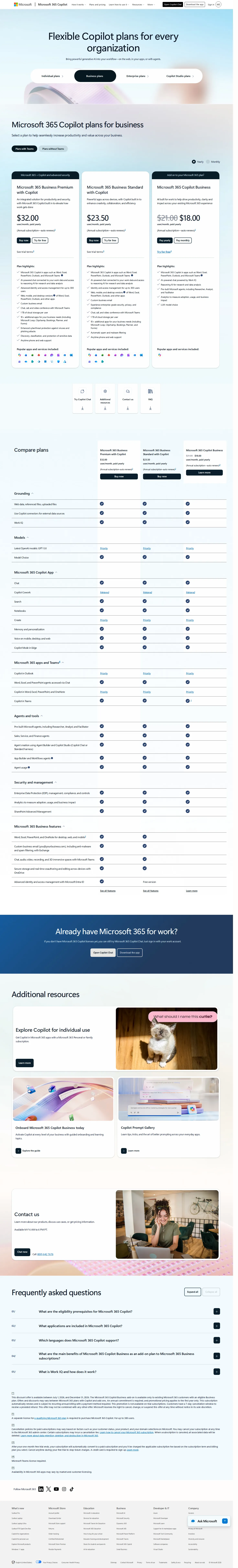 Blueprint facts captured: full plan grid across Individual, Business, Enterprise, and Copilot Studio - wiki-capture documented the live plan grid across all four pricing tabs: Individ