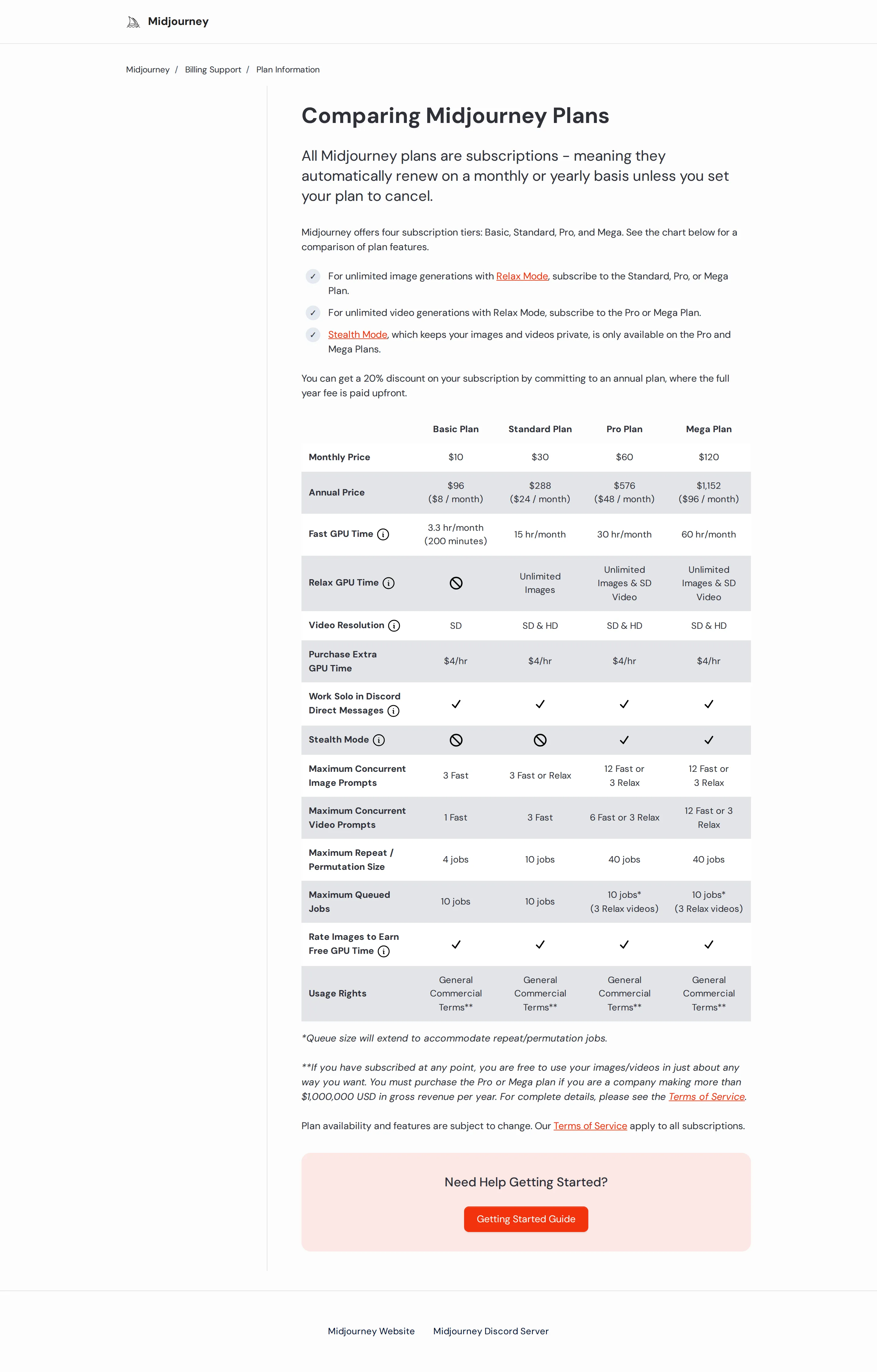 Plan table reorganized around video; prices unchanged - By September 2025 the archived plan-comparison page added dedicated video rows —