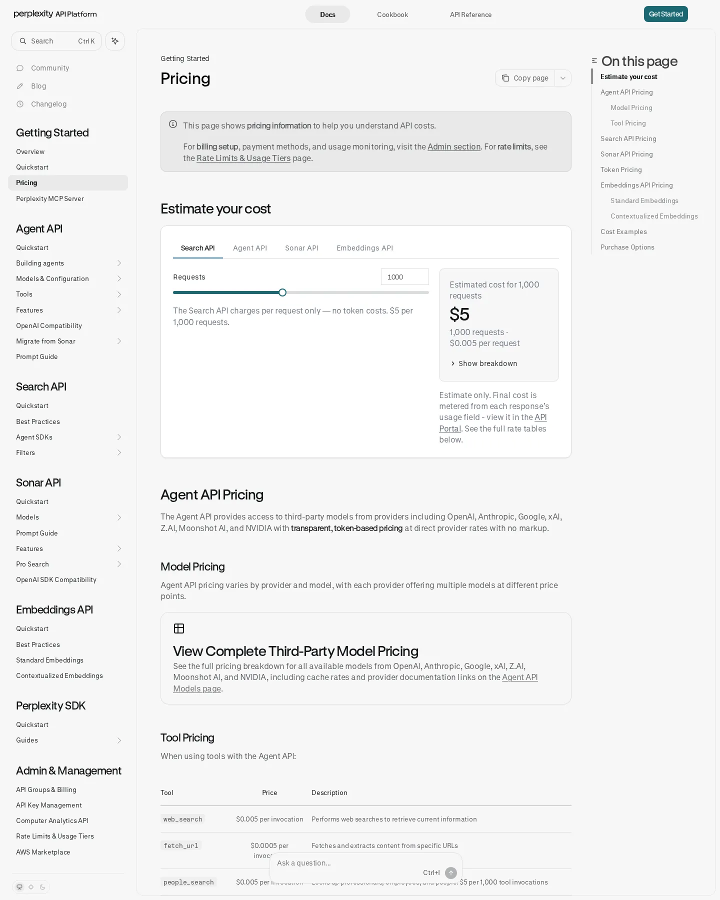 Agent API Adds a Per-Session Sandbox Meter - Perplexity added a fifth Agent API tool — sandbox, "an isolated container for ex