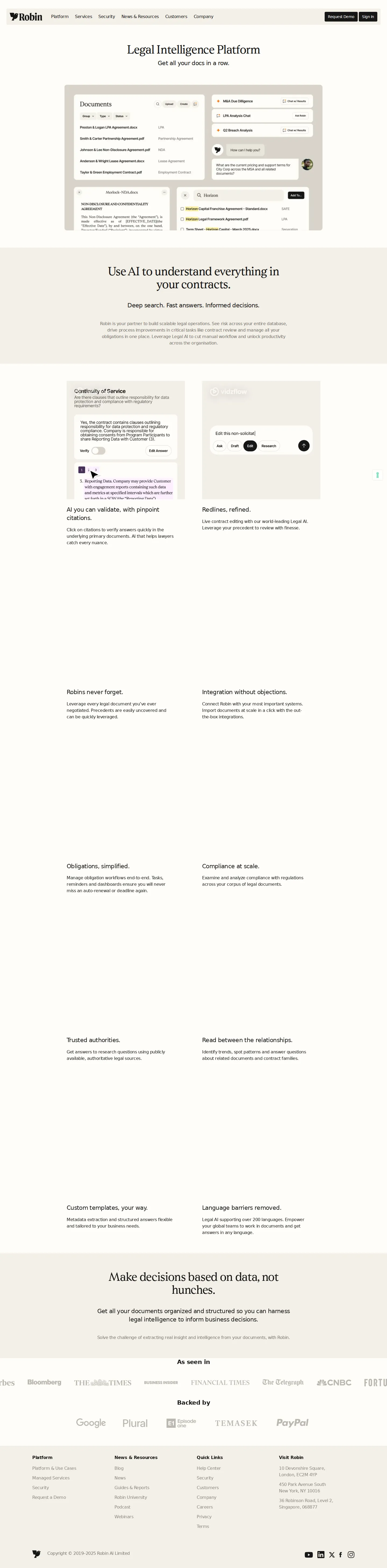 Live surfaces fully gated — no public price - Captured the platform, Robin API, upgrade and first-pass surfaces; none display 
