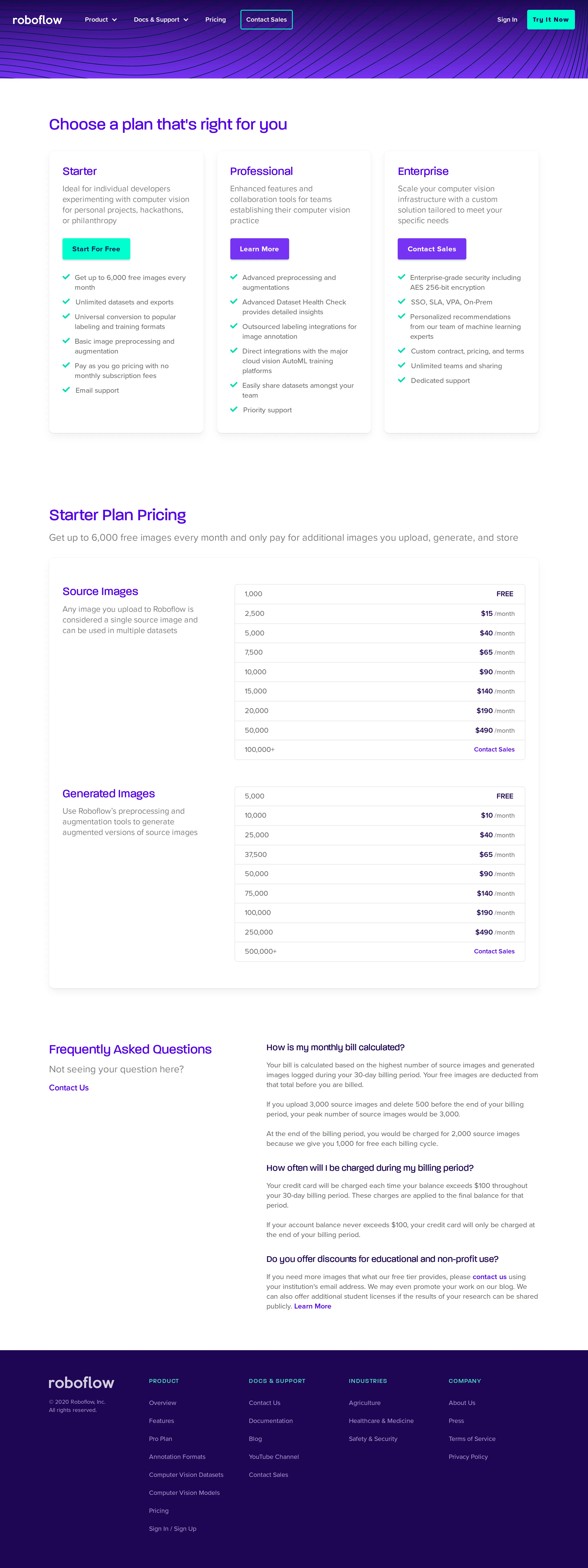 Tiered Starter image brackets (up to $490/mo) - The flat per-image rate became stepped Starter brackets: 6,000 free images a mon