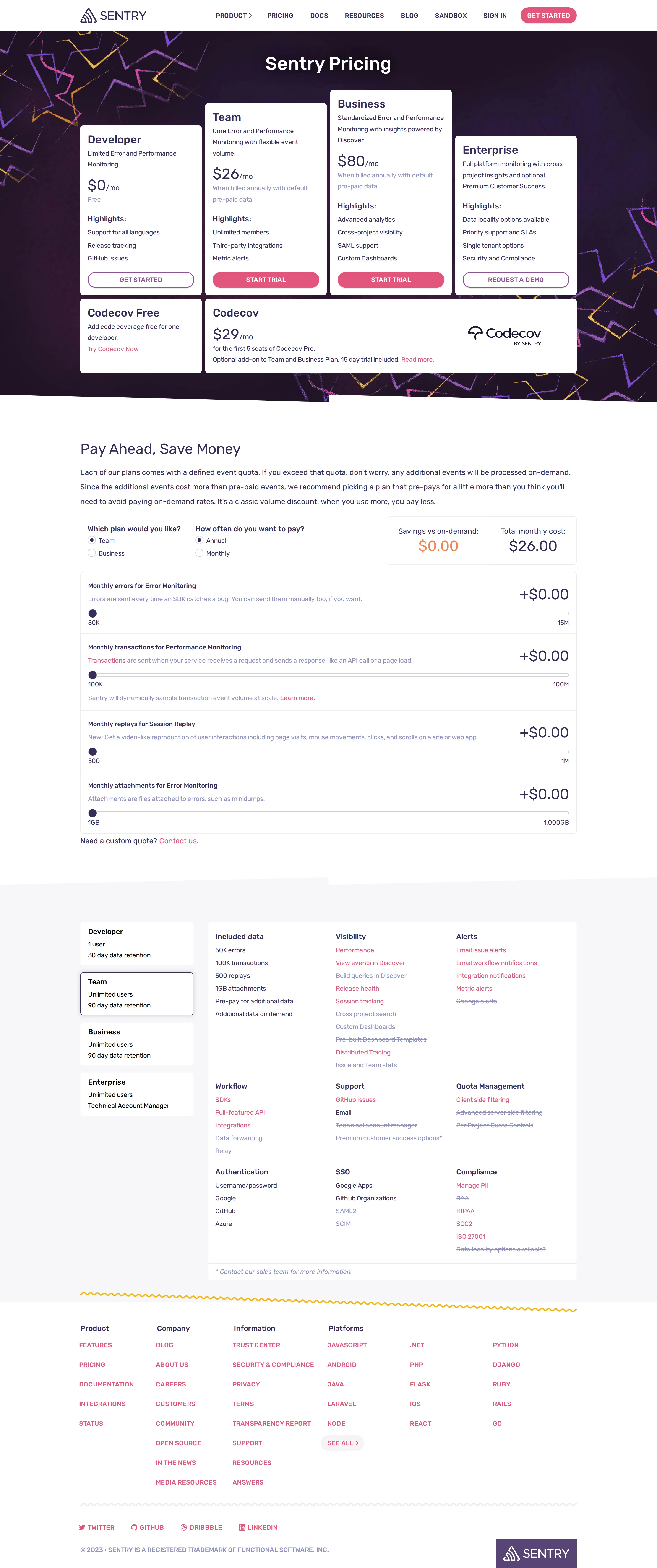 Session Replay added as a metered product - Session Replay went GA on 2023-02-13 (blog.sentry.io/2023/02/16/introducing-sess