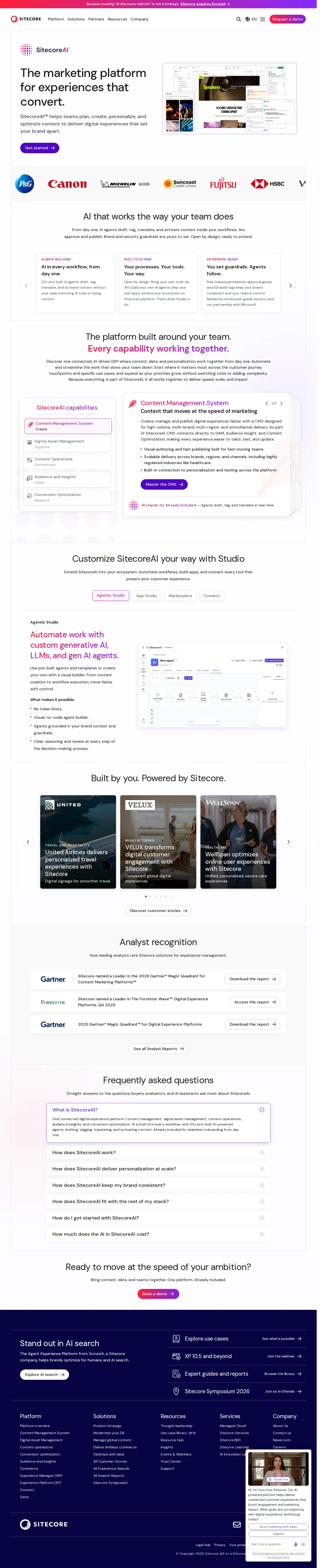 SitecoreAI rebrand — AI Already Included - Sitecore rebranded the platform to SitecoreAI, embedding 20+ pre-built AI agents