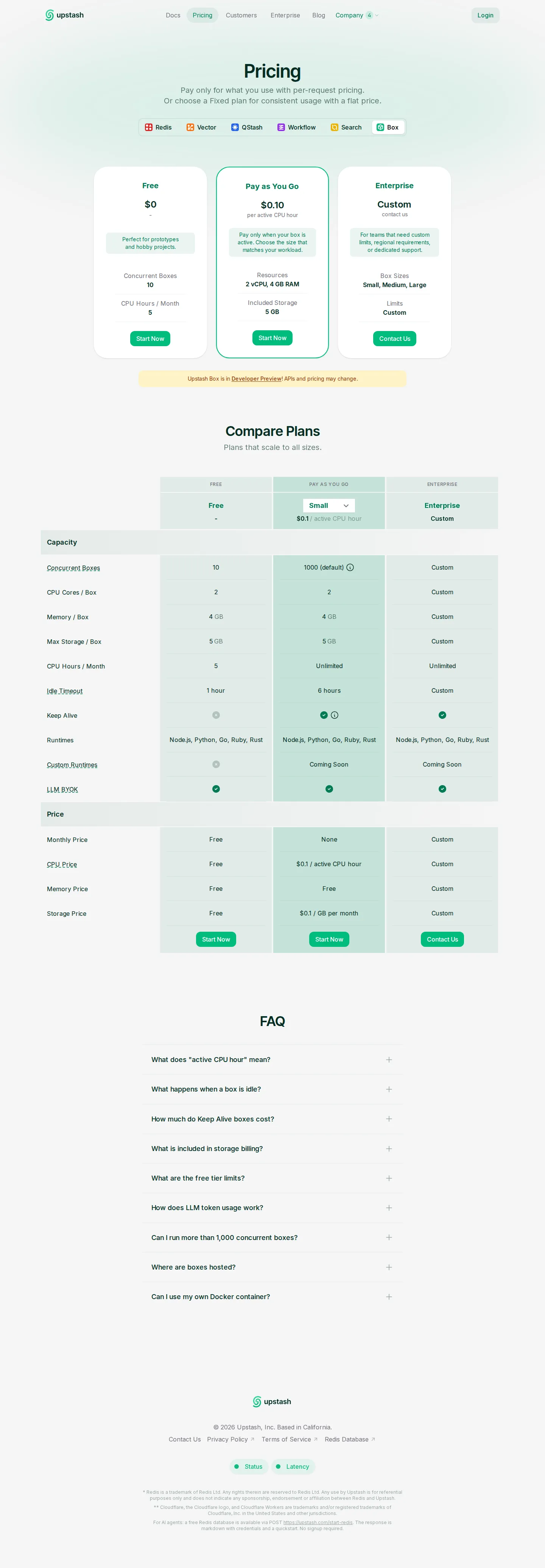 Upstash Box launches — agent sandboxes billed per active CPU hour - Upstash Box, a sandboxed computer for AI agents, launches in Developer Preview a