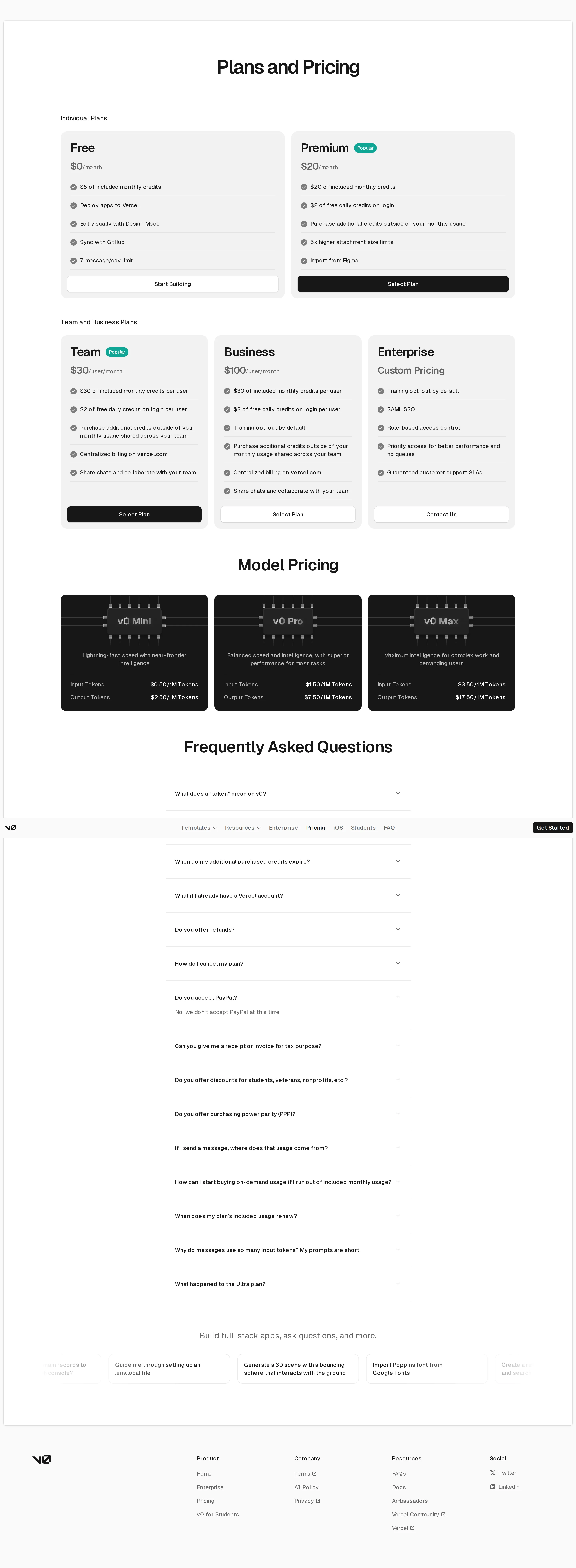 v0.dev rebrands to v0.app; models renamed Mini/Pro/Max - Domain moves to v0.app and the generation models are rebranded v0 Mini ($0.50/$2